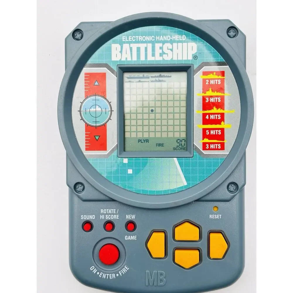 Battle Ship Electronic Handheld Game 1995 Milton Bradley Travel - Tested - Works